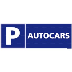 Panneau rectangulaire horizontal Parking Autocars