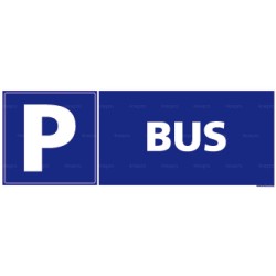 Panneau rectangulaire Parking Bus