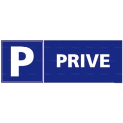 Panneau rectangulaire horizontal Parking Privé 4