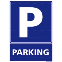 Panneau rectangulaire vertical Parking