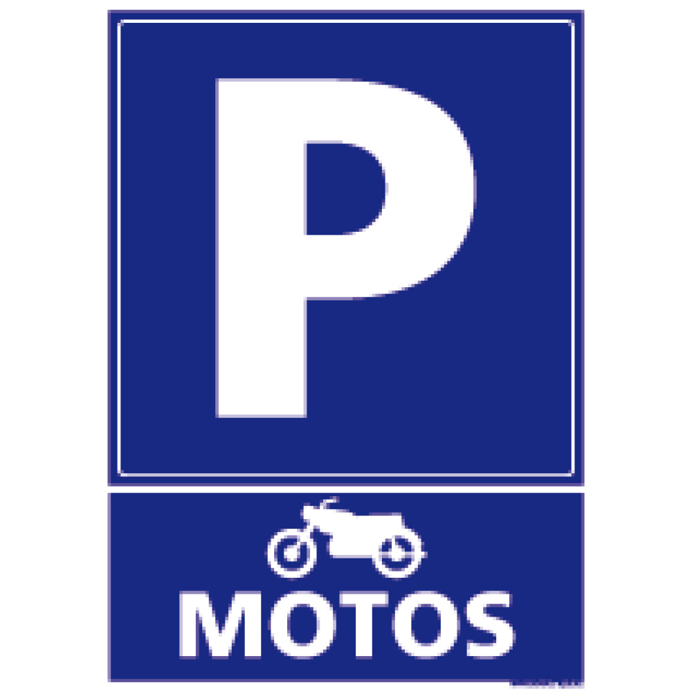 Panneau rectangulaire vertical parking motos 4mepro