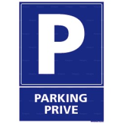 Panneau rectangulaire vertical Parking privé