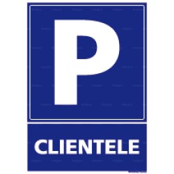 Panneau de parking rectangulaire vertical Clientèle