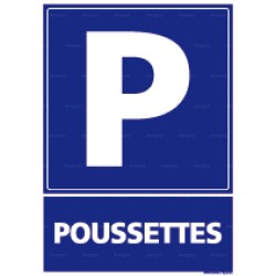 Panneau de parking vertical Poussettes