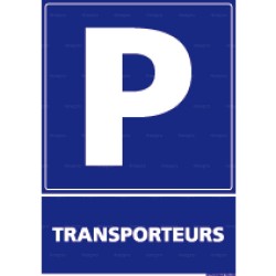 Panneau de parking rectangulaire vertical Transporteurs