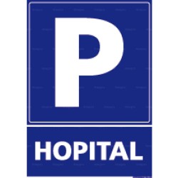 Panneau de parking vertical Hôpital