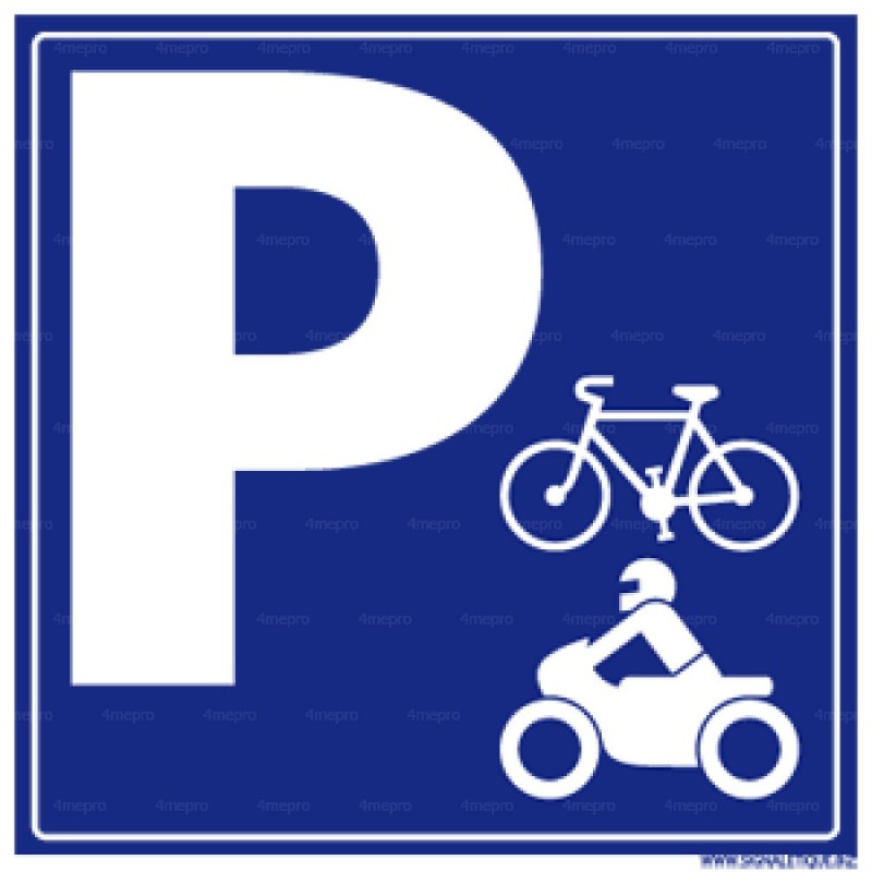 Panneau carré Parking pour vélo et moto - 4mepro