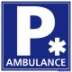 Panneau pour parking Ambulance