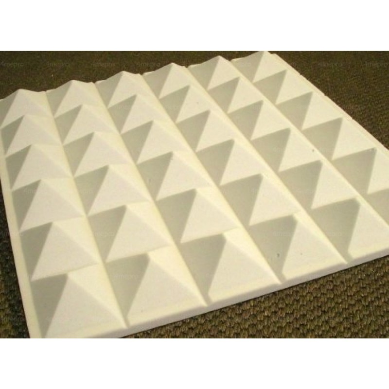 Mousse acoustique pyramide 60/95 mm gris brut