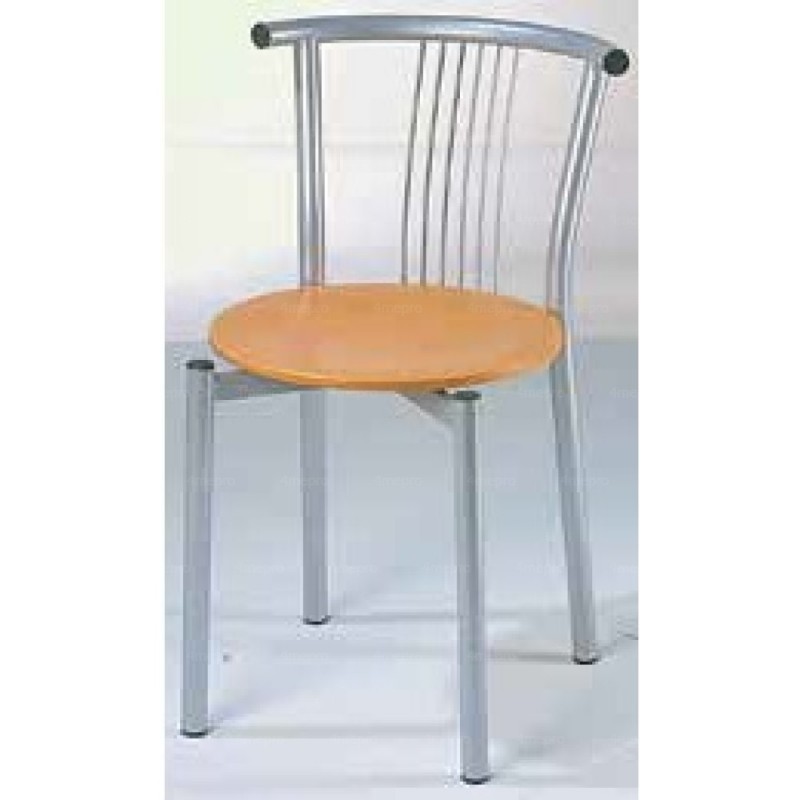 Chaise et siège d'atelier en bois verni (fabrication française)