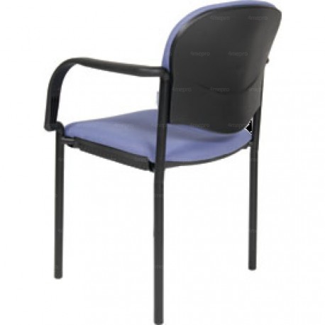 Chaise visiteur en tissu avec accoudoirs CP40