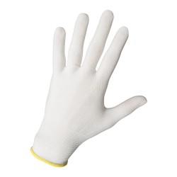 Gants manutention fine ambidextre - sans enduction - support nylon extra fin blanc