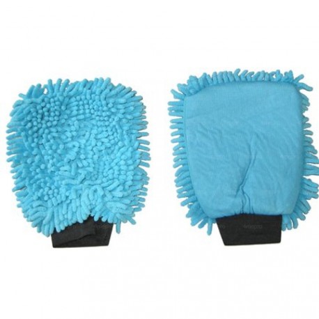 Gant de lavage Micro-Fibre ''Rasta'' bleu