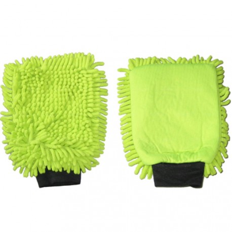 Gant de lavage Micro-Fibre ''Rasta'' vert