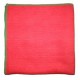 Serviette d'essuyage ANTI-BACT 40 x 40 cm rouge à liseré vert