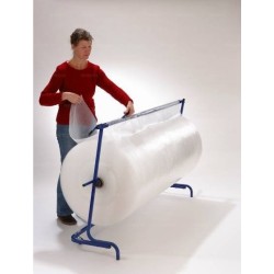 Dérouleur horizontal de papier bulle avec cutter incorporé au dérouleur