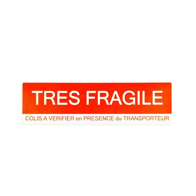 Étiquette de signalisation - FRAGILE
