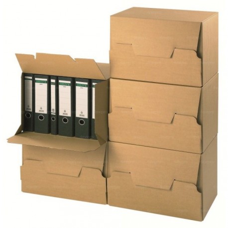 Container pour boite à archives avec couvercle 43 x 33,5 x 27 cm