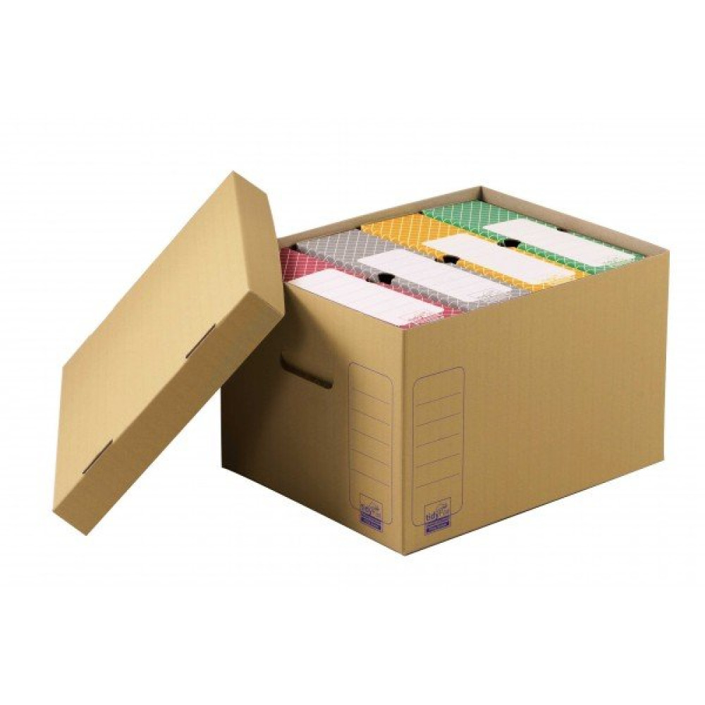 Lot container + 6 boites d'archives couleur