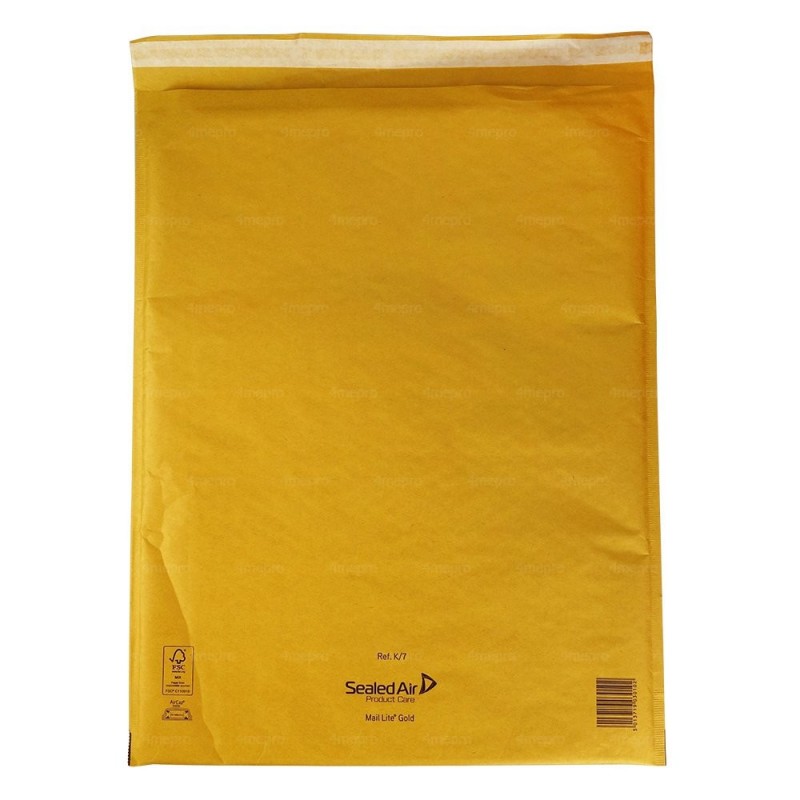 Enveloppe bulle marron K Mail Lite Gold 35x47cm-Pour formats A3+