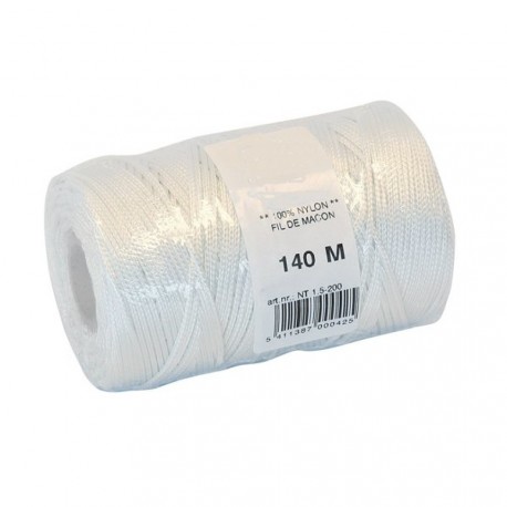 Cordeau nylon blanc Ø1.5mm - 140m