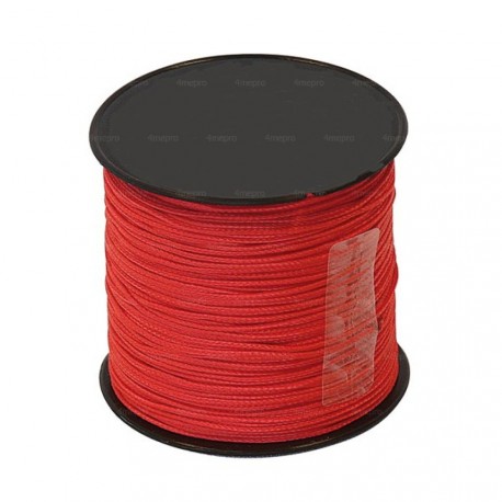Cordeau nylon rouge Ø1mm - 100m