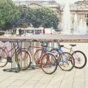 Range vélos au sol face à face - 16 vélos