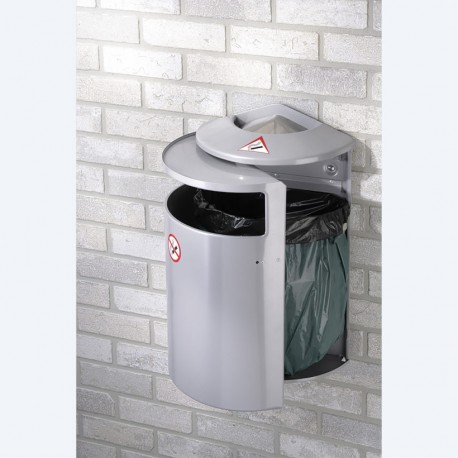Support sacs poubelle 13 litres + cendrier