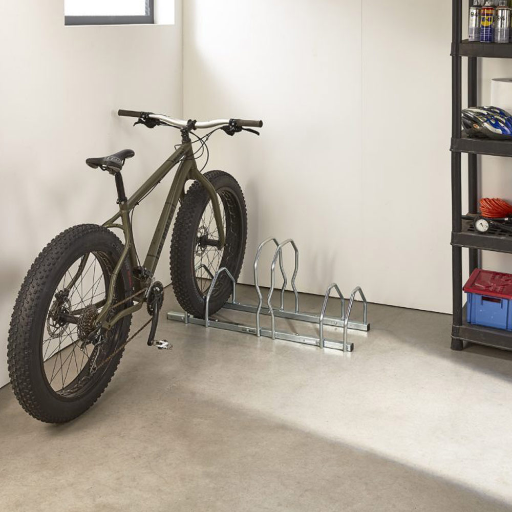 Ratelier velo Support à vélos Présentoir à vélos Porte-vélo Supports  multiples roues VTT pour 4 vélos