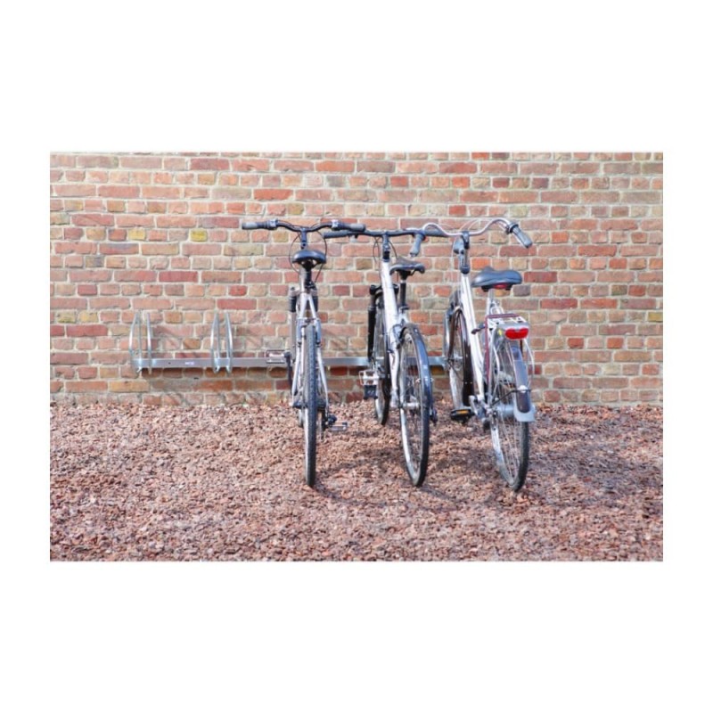 Support vélos en ligne 5 arceaux - 10 vélos - 4mepro
