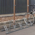 Ratelier au sol 5 vélos 2 niveaux