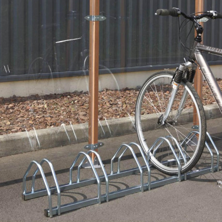 Range velos au sol pour 5 velos
