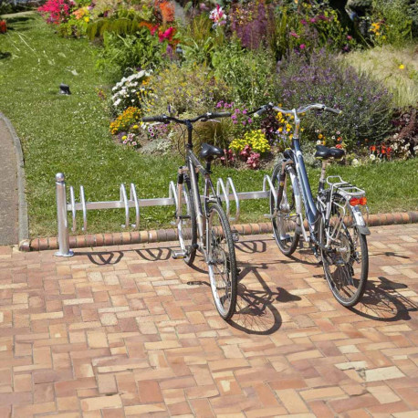 Râtelier New York galvanisé 5 vélos