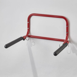 Range vélo mural pliable avec mousse de protection - 2 vélos