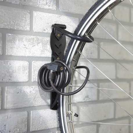 Crochet vélo mural avec suspension par roue avant - 1 vélo