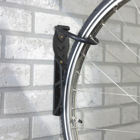 Crochet vélo mural avec suspension par roue avant - 1 vélo
