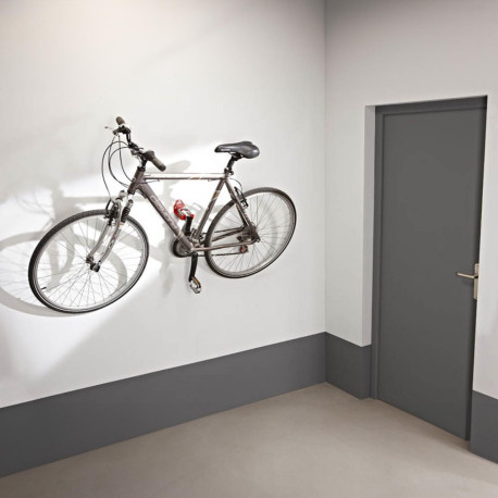 Crochet vélo mural avec suspension par pédale - 1 vélo