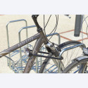 Râtelier au sol 2 niveaux face à face avec arceaux antivol - 6, 8, 10 ou 20 vélos