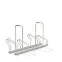 Râtelier au sol 2 niveaux côte à côte avec arceaux antivol - 3, 5, 6, 8 ou 10 vélos