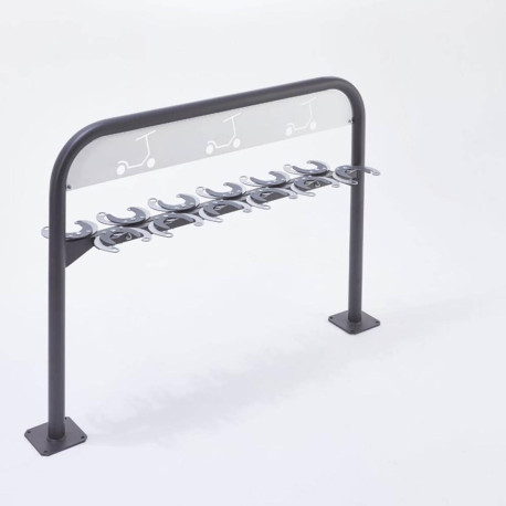Range trottinettes sur pied - 6 ou 12 trottinettes