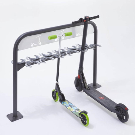 Range trottinettes sur pied - 6 ou 12 trottinettes