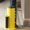 Protection pour échelle de rack avec guidage "roulettes"