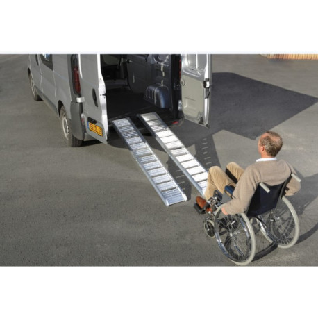 Rampe en aluminium lisse