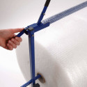 Dérouleur horizontal de papier bulle avec cutter incorporé au dérouleur