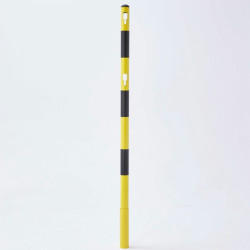 Potelet à enfoncer jaune/noir 150 cm