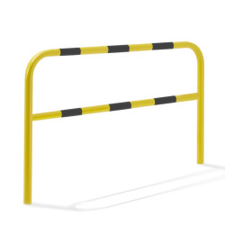 Barrière de scellement jaune/noir 2m - Ø 60mm