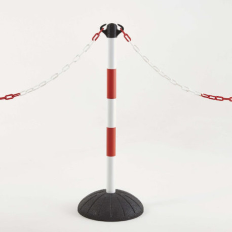 Potelet avec socle en caoutchouc recyclé