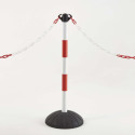 Potelet avec socle en caoutchouc recyclé