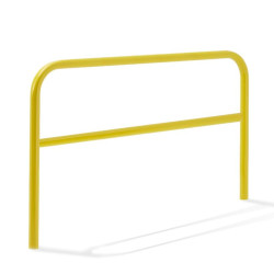 Barrière de scellement jaune 2m - Ø 40mm