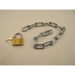 Système de porte avec cadenas de fermeture pour clôture de chantier